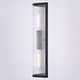 preview thumbnail 11 of 10, Barbier 2-Light 5.5 in W x 22.25 in H Modern Wall Sconce, Clear Glass, Dimmable, LED Compatible, Bathroom Vanity Full Back Plate