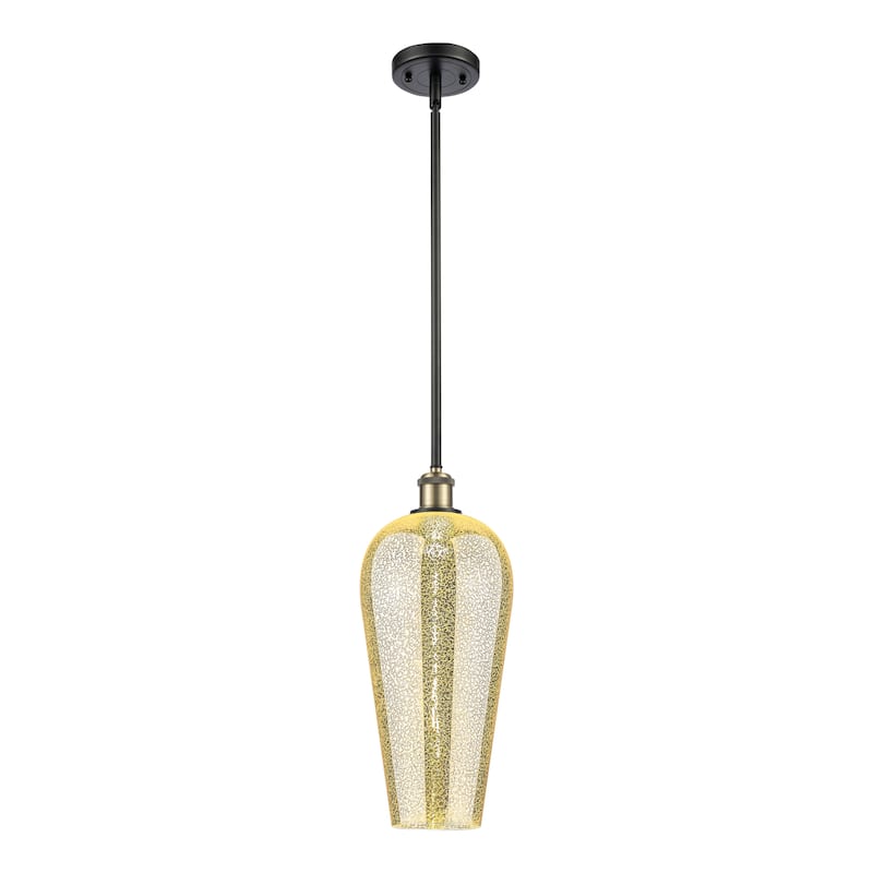 Innovations Lighting Endless Possibilities Ballston - Chelsea - 1 Light 8" Stem Hung Mini Pendant - Mercury/Black Antique Brass