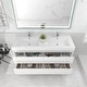 preview thumbnail 37 of 45, Morava 60" Floating Vanity with Double Sink