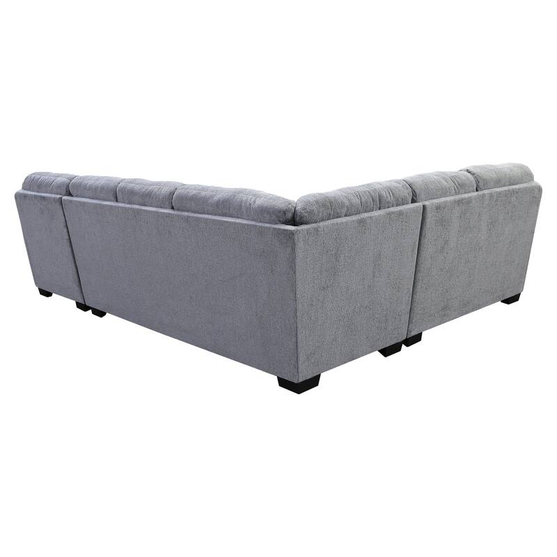 American Furniture Classics Cabral Slate Model A353V11-K23 U Shaped Sectional with 6 Throw Pillows