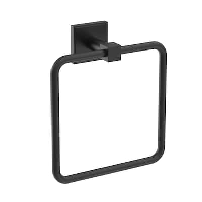 Appoint Matte Black Traditional 7-1/16 in (179 mm) Length Towel Ring
