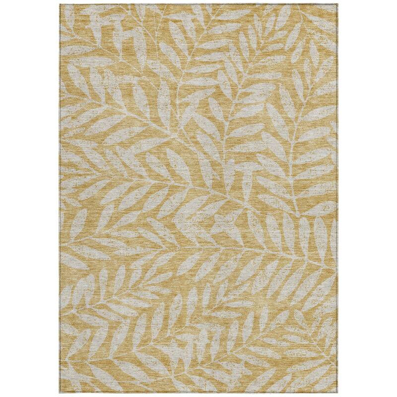 HomeRoots Floral Transitional Rectangle Outdoor Rug