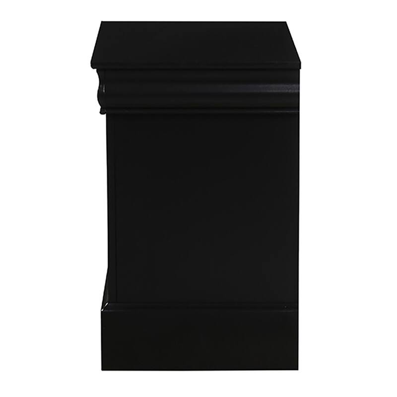 2-Drawer Nightstand with Metal Handles and Smooth Glide System