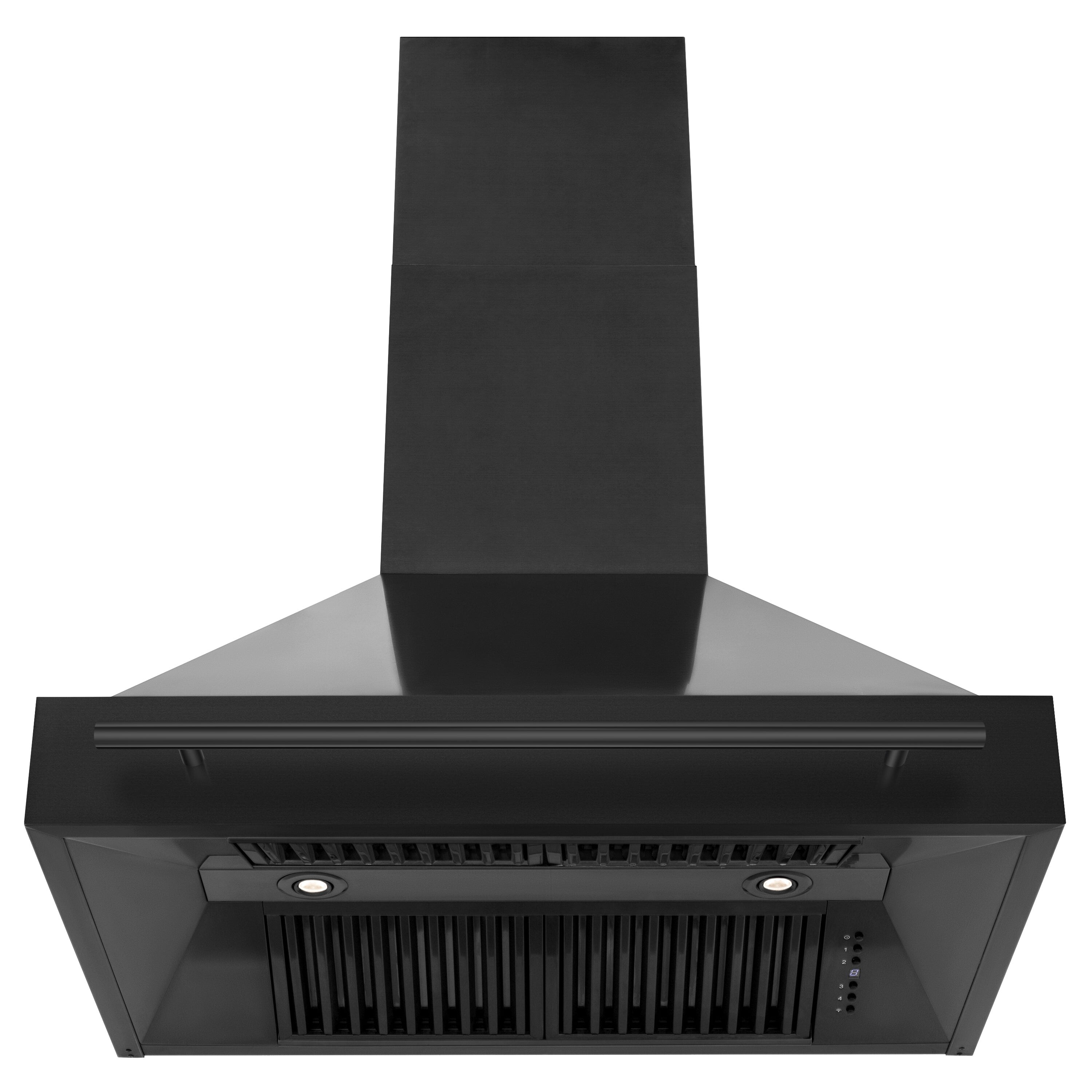 ZLINE Black Stainless Steel Range Hood with Black Stainless