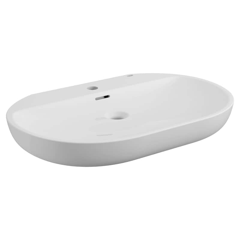 Grohe Essence Wall Mount or Vessel 27" Bathroom Sink with 1 Faucet