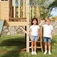 preview thumbnail 17 of 18, 9-in-1 Wooden Playhouse with Slide & Sandbox
