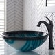 preview thumbnail 3 of 35, Kraus Glass Vessel Sink, Bathroom Faucet, Pop Up Drain, Mounting Ring