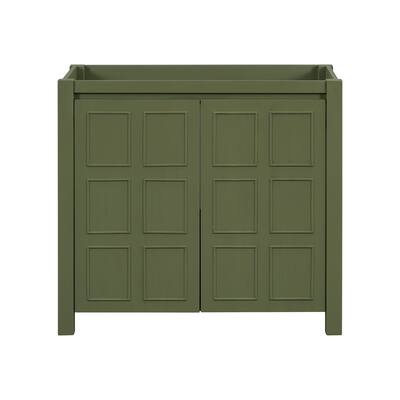 Handcrafted 36" Bathroom Vanity Cabinet with Soft-Close Doors, Adjustable Shelf, Concealed Handles, Rustic Elegant Design