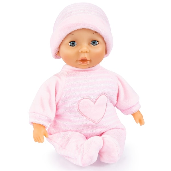 slide 2 of 5, Bayer Design: My First Baby - Soft Pink & Heart - 11" Soft Body Doll, 10mo+