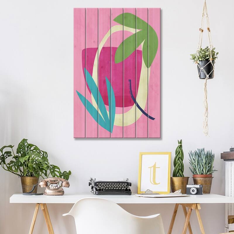 Amia Print On Wood by Tracie Andrews - Multi-Color