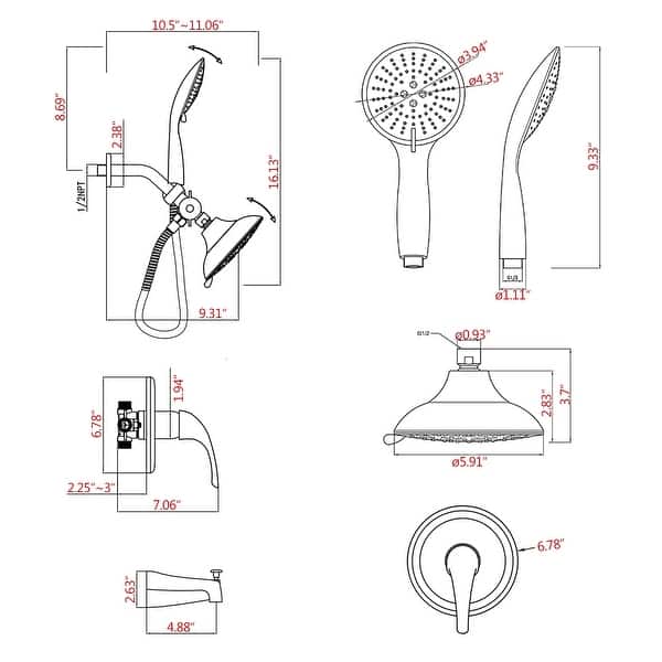 Tub and Shower Faucet with Roughin Valve Bed Bath & Beyond 34257680