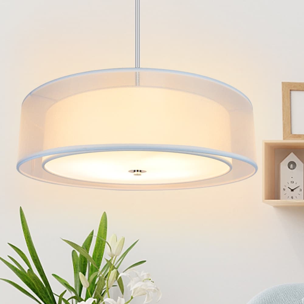 Drum semi flush mount sales ceiling light