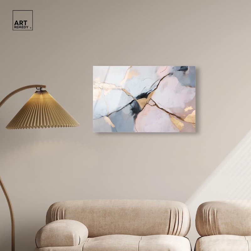 Gilded Veins Acrylic by Art Remedy, Ready to Hang