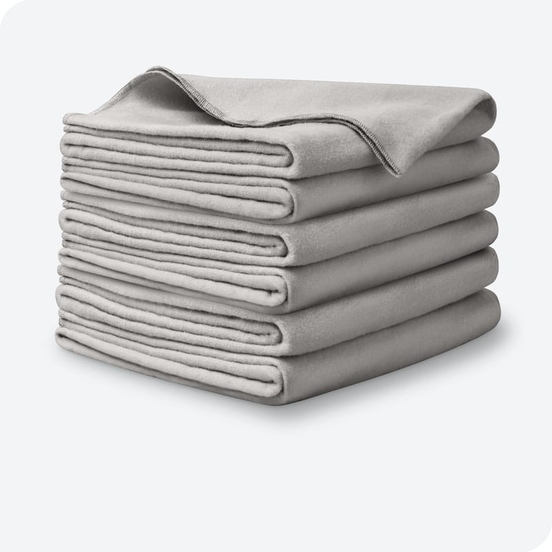 Bare Home 6 Pack Cotton Flannel Receiving Blanket - N/A