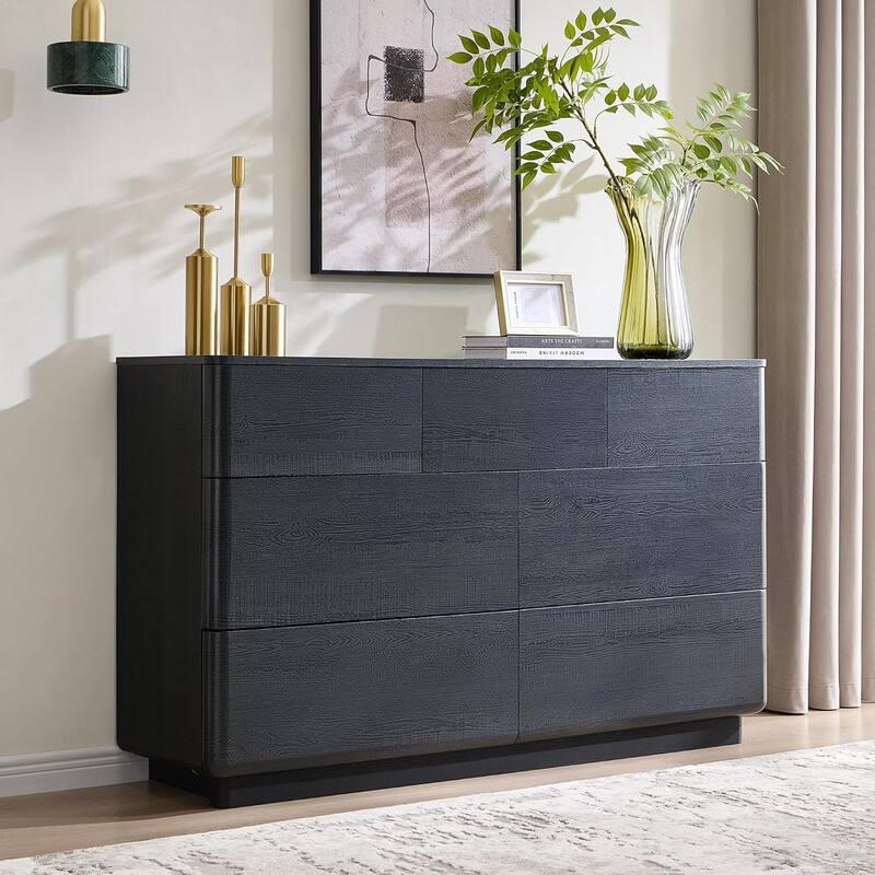 Modern 7 Drawer Dresser for Bedroom, Chest of Drawers, TV Stand