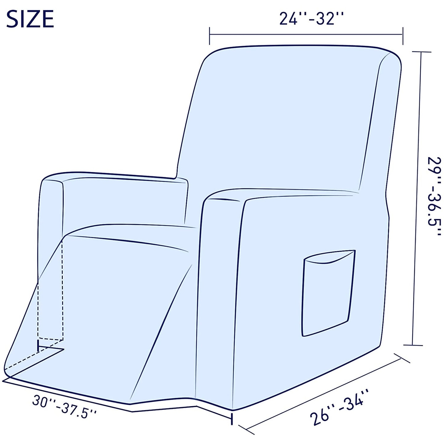 Lazy boy hotsell chair dimensions