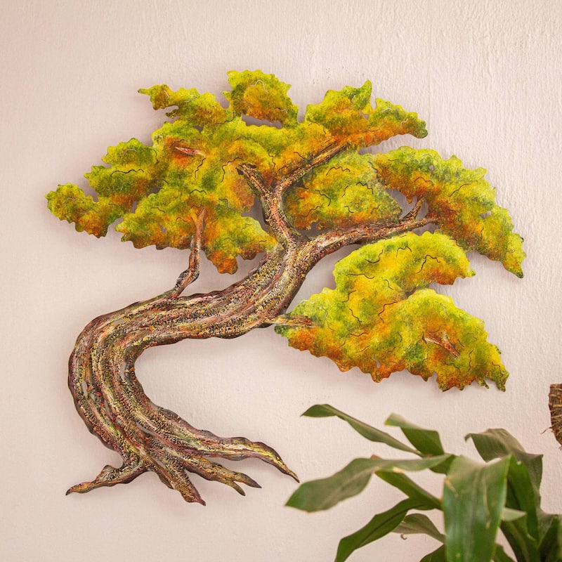 NOVICA Handmade Bonsa Medium Steel Wall Art (Mexico)