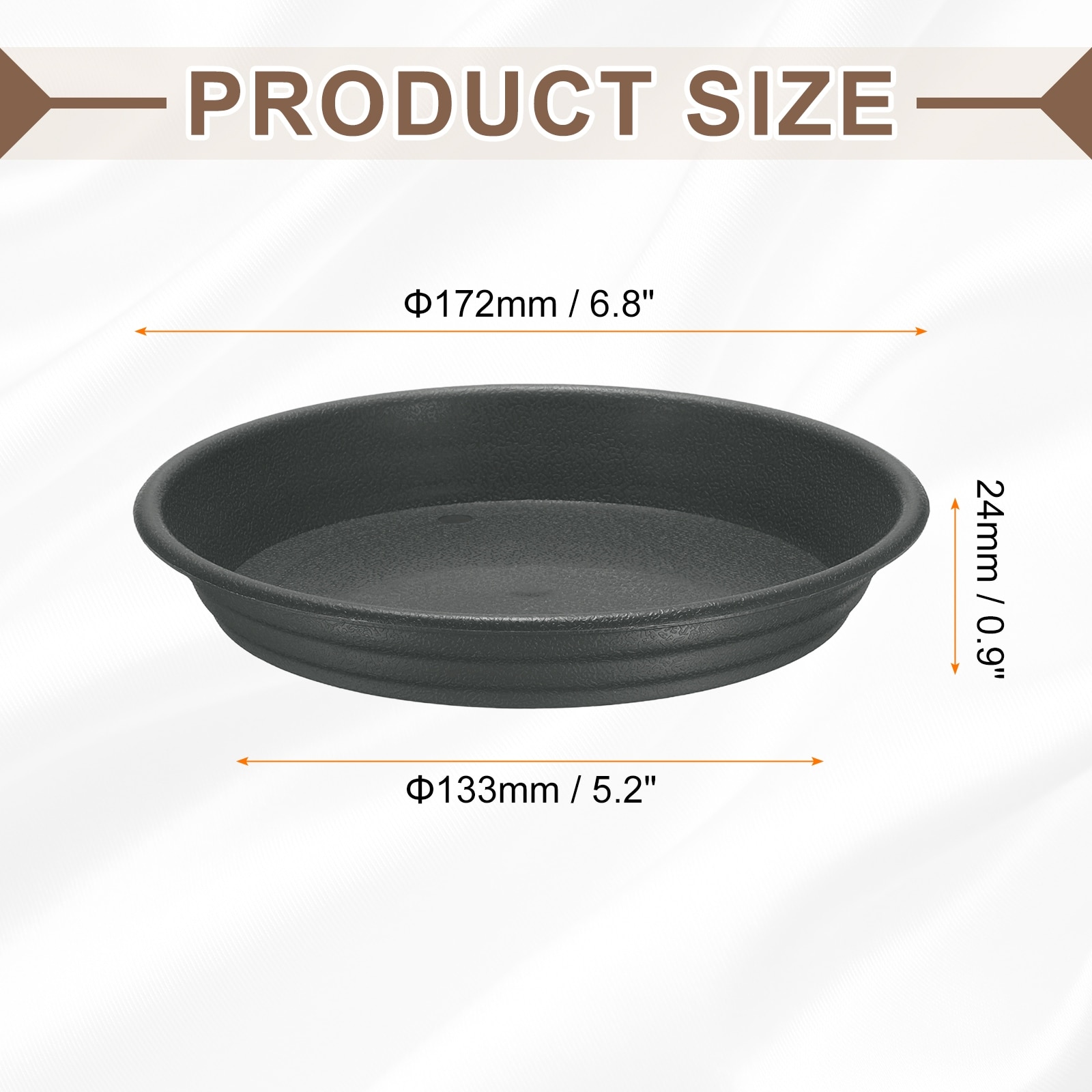 Plastic Plant Saucer Round Drip Trays Flower Pot Saucers Flower Base Bottom Drainage Tray for Indoors Outdoors Planter