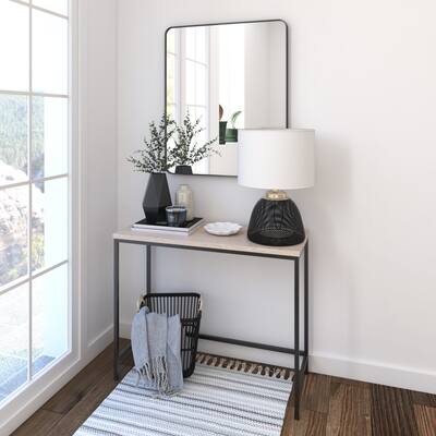 Rectangular Aluminum Framed Wall Mounted Bathroom Mirror