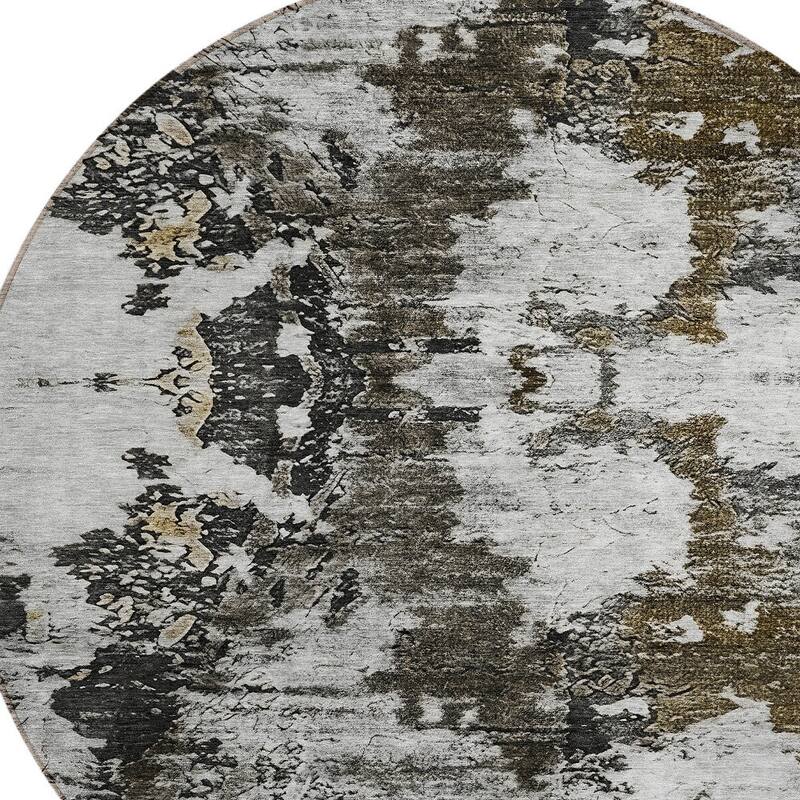 HomeRoots Abstract Transitional Rectangle Outdoor Rug