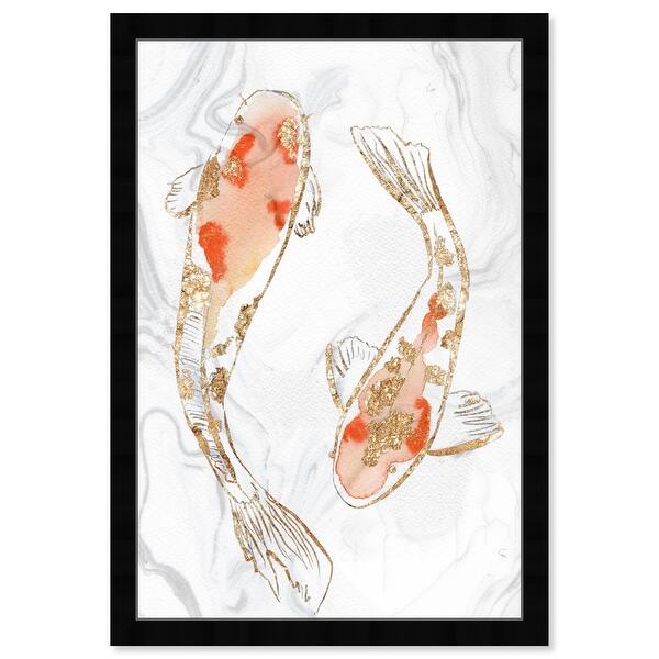 Oliver Gal 'Two Koi Fish Marble by Julianne Taylor Style& ...