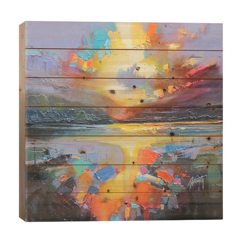 Loch Light I Print On Wood by Scott Naismith - Multi-Color - 26x26x1.5