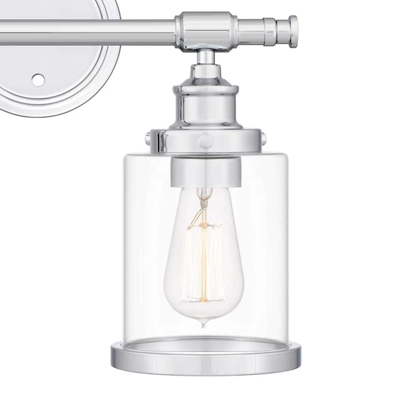 Dixie 2-Light Polished Chrome Vanity Light