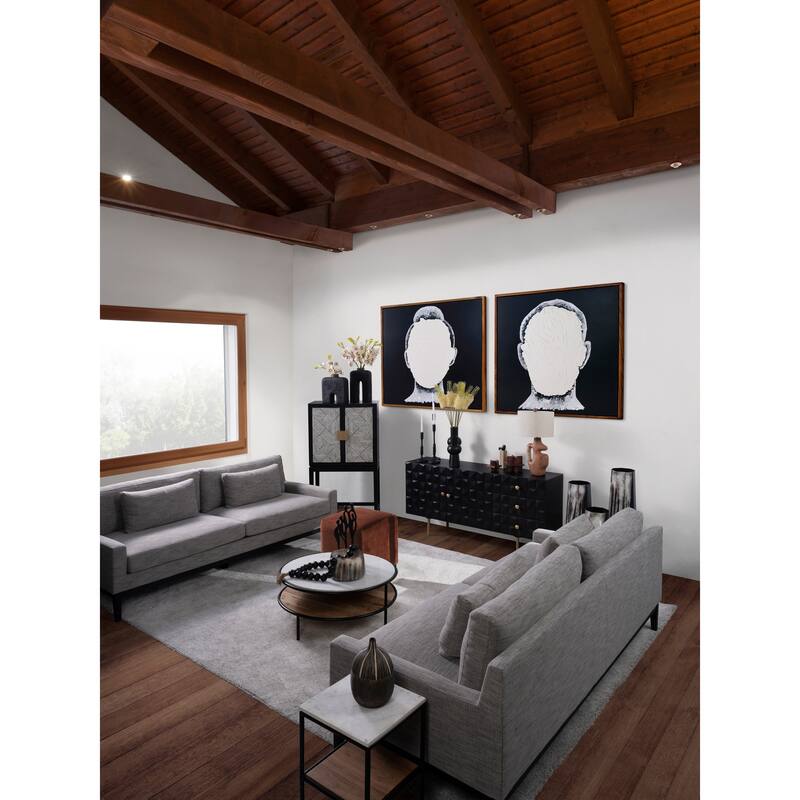Sagebrook Home Neutral Cross Wooden Orb Decorative Object