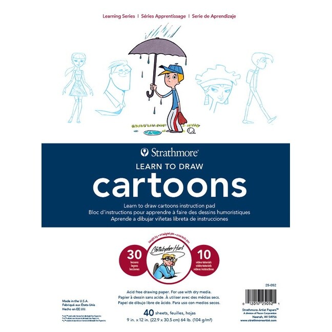 Shop Strathmore Learn To Draw Cartoons Instructional Drawing Pad
