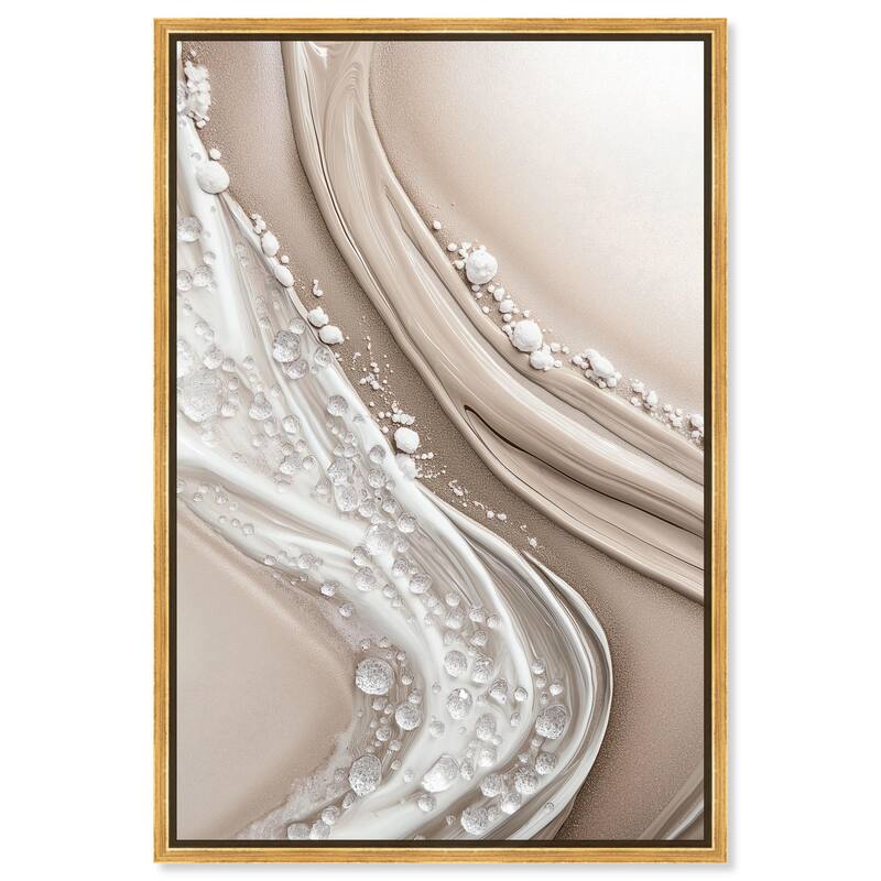 Viscous Veils I Canvas by Art Remedy - Gold - 16" x 24"