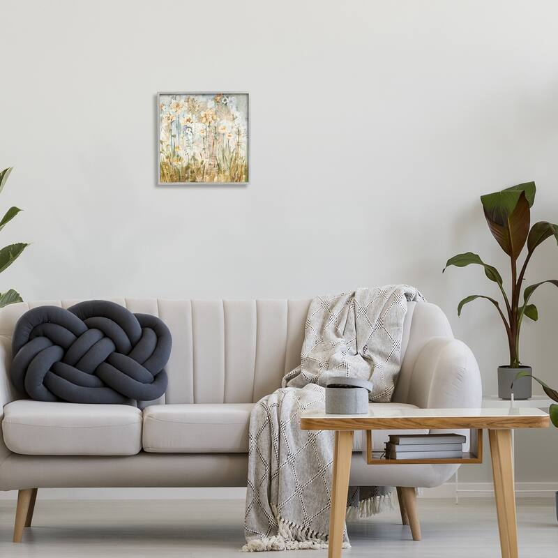 Stupell Varied Blooming Flowers Among Grasses Boho Painting Framed Wall Art, Design by Jill Martin