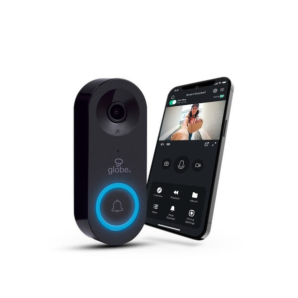 Heath Zenith Black Plastic Wired Smart Video Doorbell - 1.17"