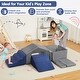 preview thumbnail 4 of 17, 6PCs Indoor Toddler Climbing Blocks with Ball Pit, Foam Soft Playset for Crawl Activity with Slide Stairs and Ramp