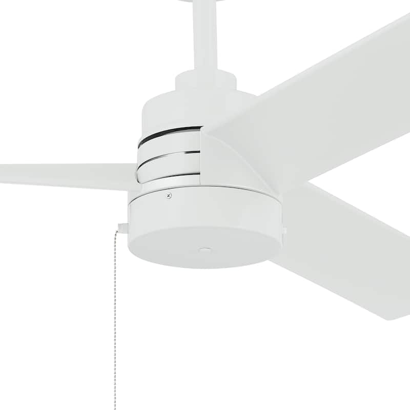 52 Inch Spyn Lite Fan in White with Matte White Blades