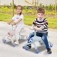 preview thumbnail 7 of 18, 2-in-1 Kids Ride-on Push Car with LED Lighted Wheels - 33" x 13" x 29"/32"/34"/36" (L x W x H) Navy