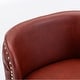 preview thumbnail 24 of 46, Swivel Bar Stools Set of 2, Modern PU Bar Stools with Backs - Counter Height