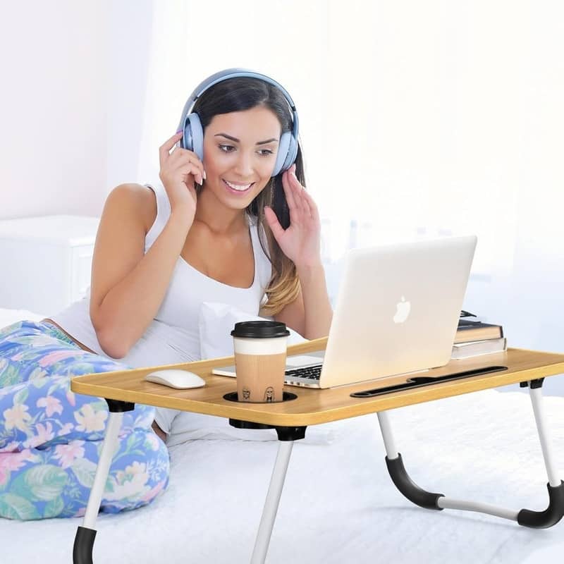 Foldable Laptop Bed Table Tray