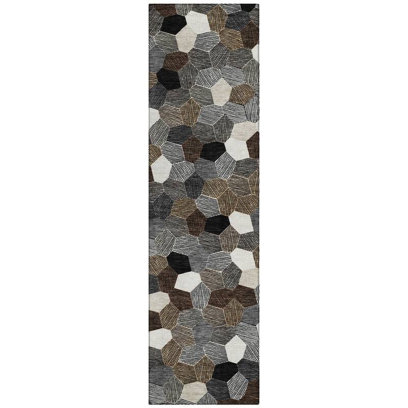 Machine Washable Indoor/ Outdoor Modern Loyd Chantille Rug