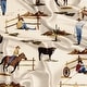preview thumbnail 2 of 4, Sweet Jojo Designs Tan Brown Western Cowboy Boy Satin Fitted Crib Sheet Wild West Southern Charm Country South Horse Cow Animal