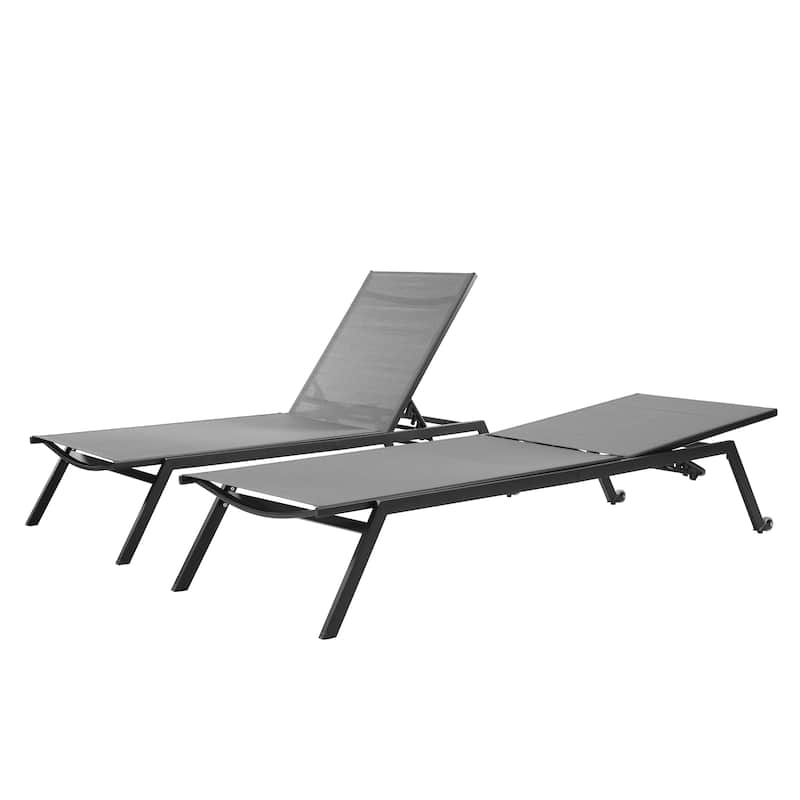 Corvus Torino Adjustable Sling Fabric Patio Chaise Lounge