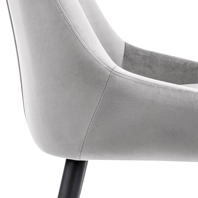 Contemporary Upholstered Velvet Dining Side Chairs - 23.5L×20.5W×35.5H