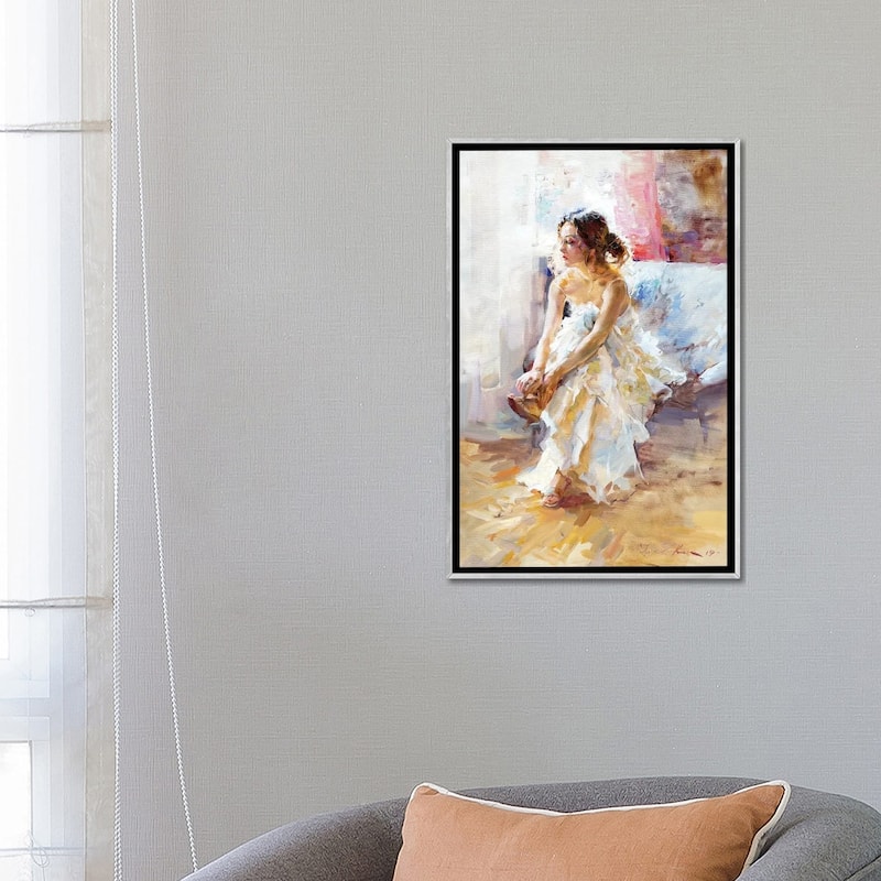iCanvas "In White" by Igor Zhuk Framed