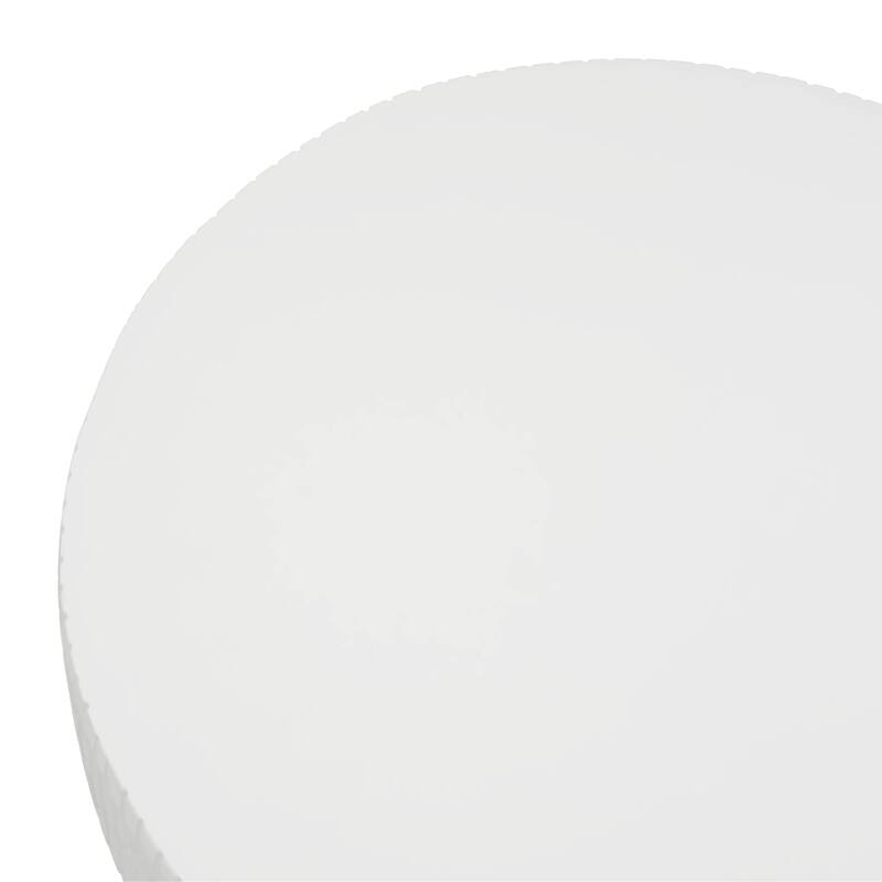 Roomfitters MGO Pedestal Column Plant Stand, 24'' Tall Modern Decorative Display Table for Living Room & Entryway, White