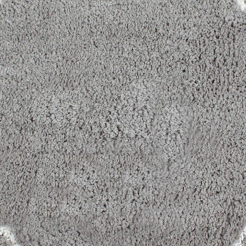 Allure Collection 100% Cotton Non-Slip Bathroom Rug Set, 3 Piece Machine Washable- Bathroom Rug, Bath Rug, U Shaped Contour