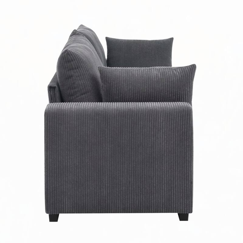 Coastal Haven Corduroy Sofa