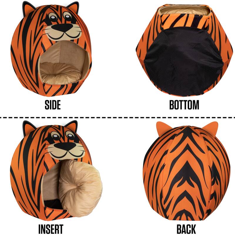 Maccabi Art: Pet Friends Tiger Igloo Animal Bed, Small
