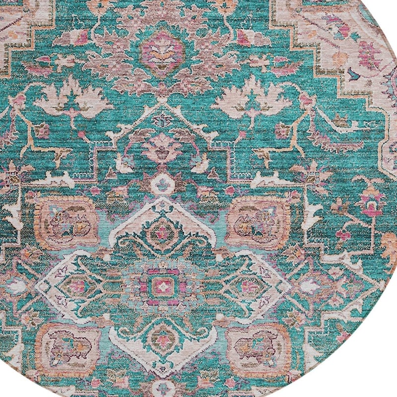 HomeRoots Oriental Traditional Rectangle Outdoor Rug