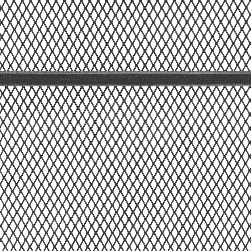 Roomfitters Minimalist Fireplace Screen, Single-Panel Design with Sleek Frame and Durable Mesh for Stylish, Functional Fireplace