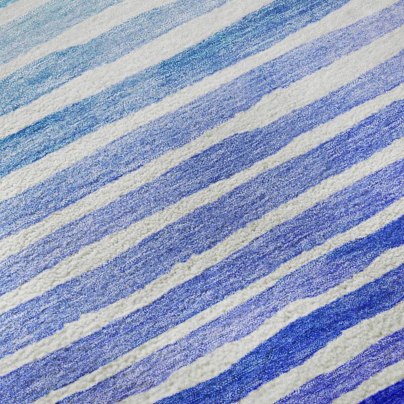Premium Washable Super Soft Ombre Stripes Mayfield Rug
