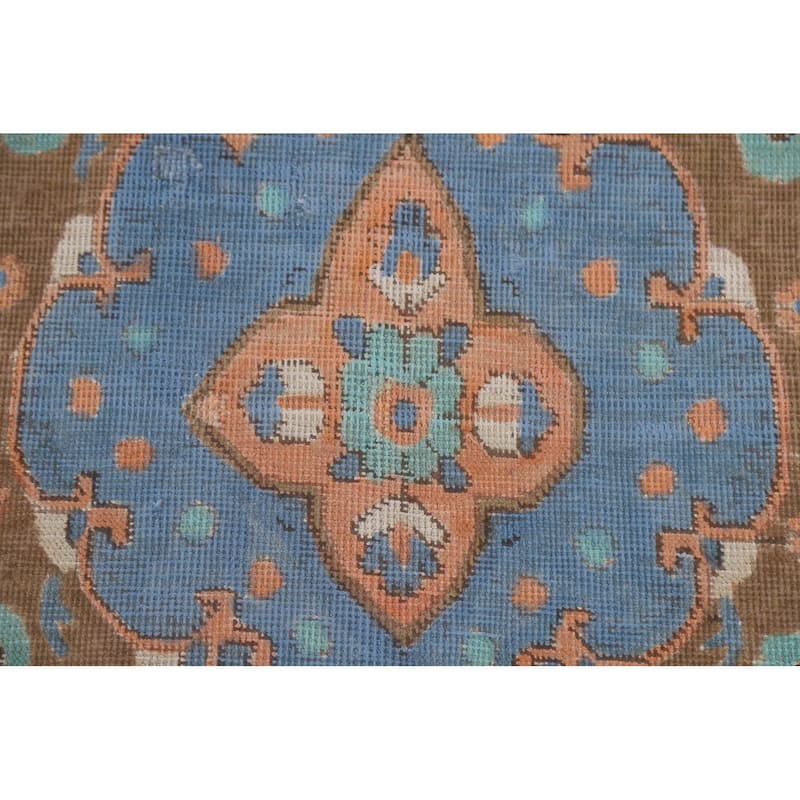 Tabriz Persian Vintage Area Rug Handmade Wool Carpet - 6'3" x 9'4"
